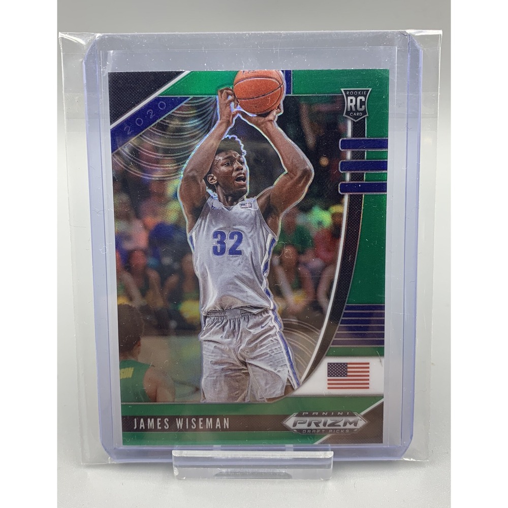 James Wiseman 2020 Prizm Draft Picks DP RC Green Holo Prizm! Detroit Pistons